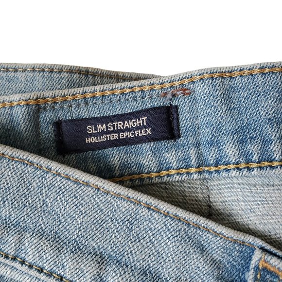 Hollister Jeans. Slim Straight Epic Flex. Size 28x30‎ - Picture 4 of 5